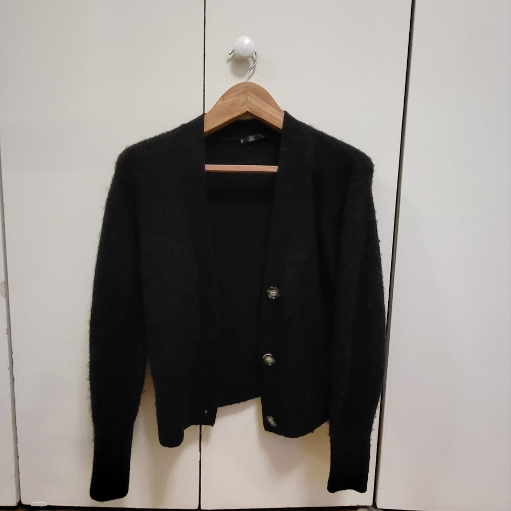 Qince S alpaca fuzzy cardigan